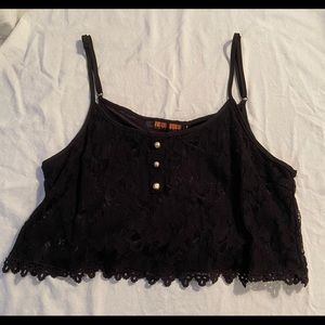 NWT Black Love Tree Tank Top (Size L)